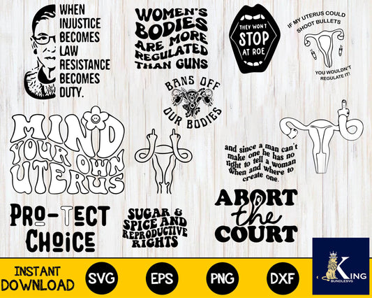 Uterus SVG, Pro Choice SVG Cut File, Roe V Wade Svg dxf eps png, for Cricut, Silhouette, digital, file cut