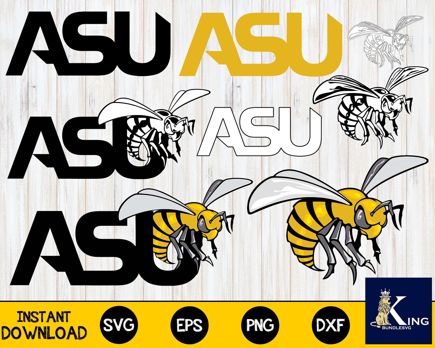 Alabama State Hornets svg dxf eps png, bundle ncaa svg, for Cricut, Silhouette, digital, file cut