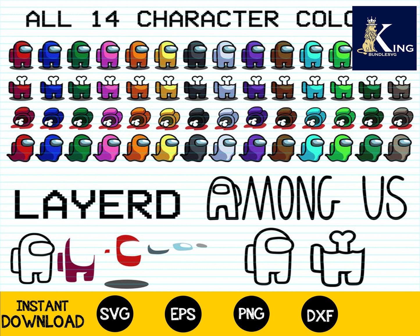 120 file Among Us SVG Bundle, Among Us Character SVG, Among Us Shirt SVG, Among Us Pets Hats, Impostor Svg, Among Us crewmate, Among us sticker for Cricut, Silhouette, digital, file cut