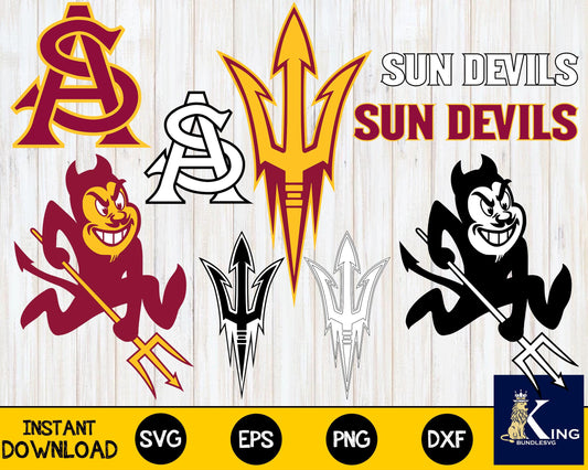 Arizona State Sun Devils svg dxf eps png, bundle ncaa svg, for Cricut, Silhouette, digital, file cut