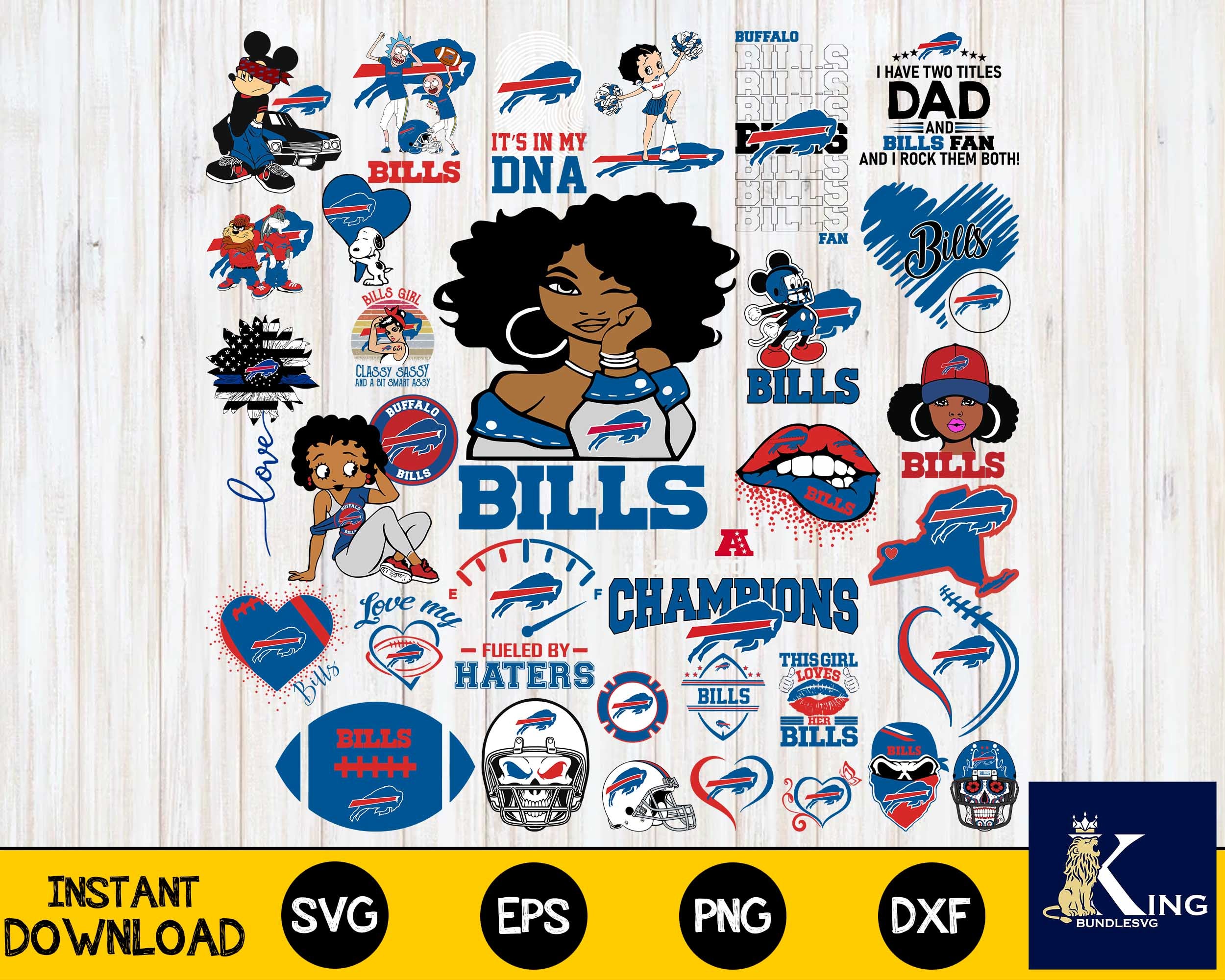 Eastern Division Champions 2023 SVG, Buffalo Bills Football SVG