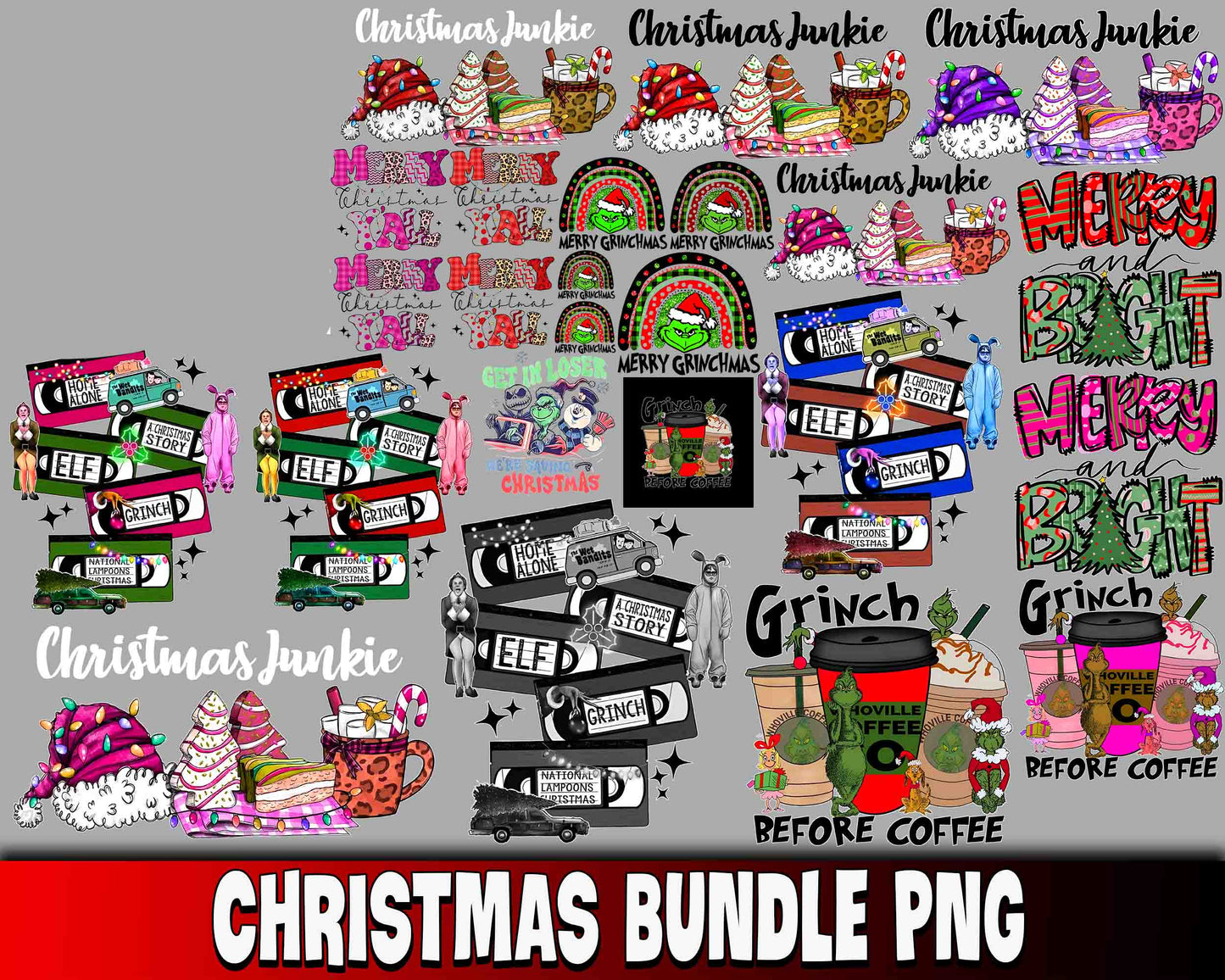 Christmas bundle PNG , Christmas PNG , for Cricut, Silhouette, digital download, file cut