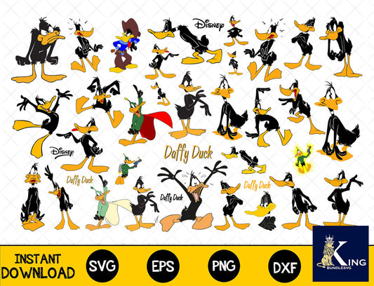 35+ file Daffy Duck SVG Mega Bundle  svg eps png, for Cricut, Silhouette, digital, file cut