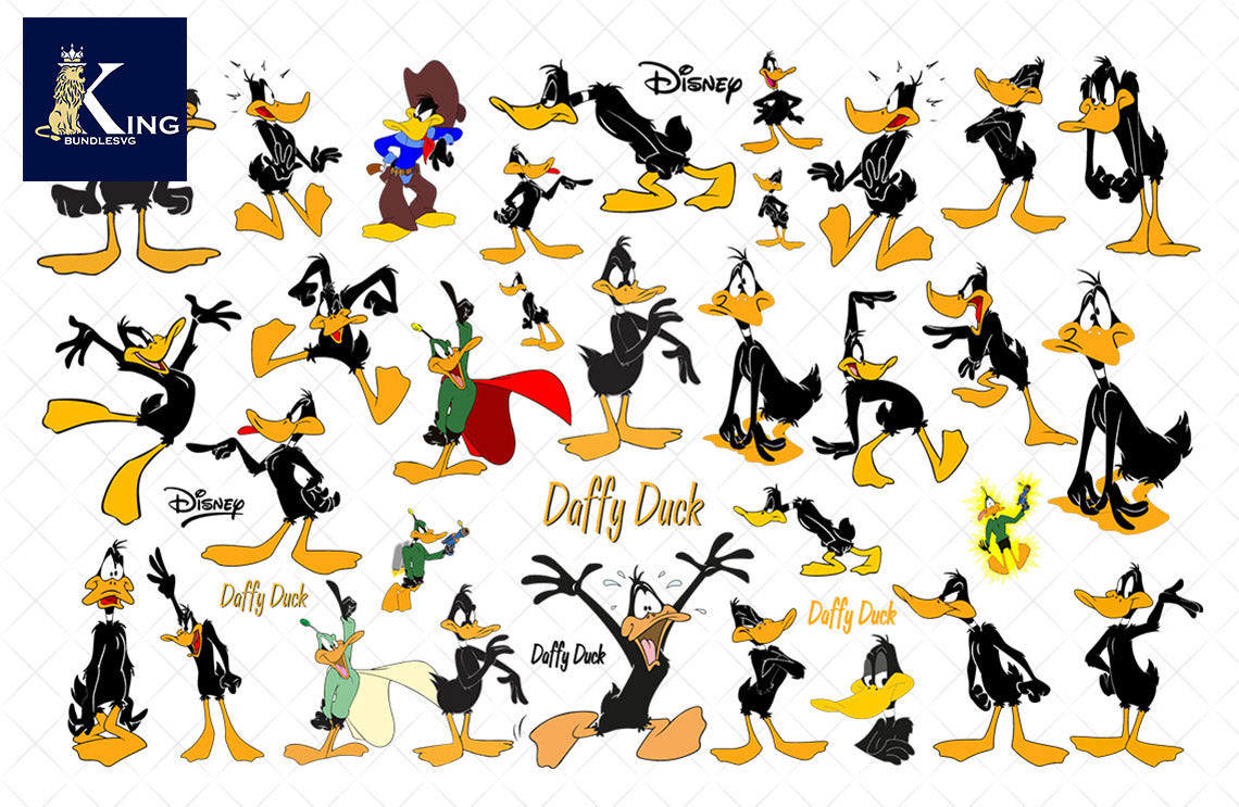 35+ file Daffy Duck SVG Mega Bundle svg eps png, for Cricut, Silhouette, digital, file cut