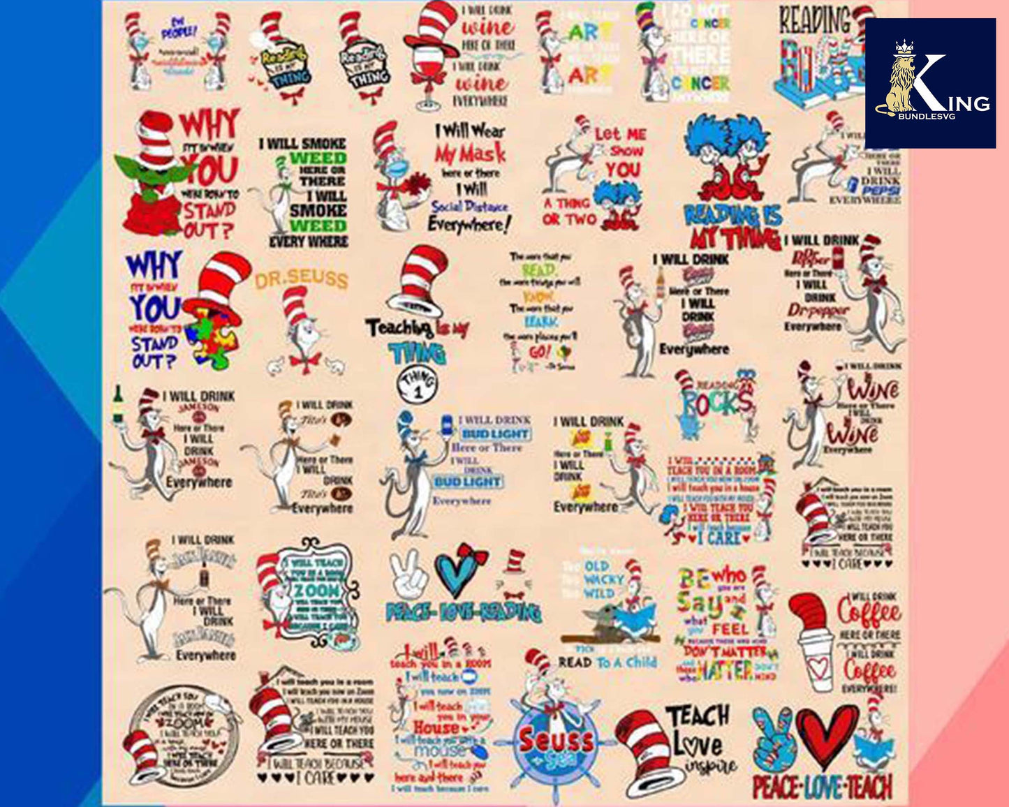 Dr Seuss Bundle svg,5750+ files Dr Seuss svg eps png, for Cricut, Silhouette, digital, file cut