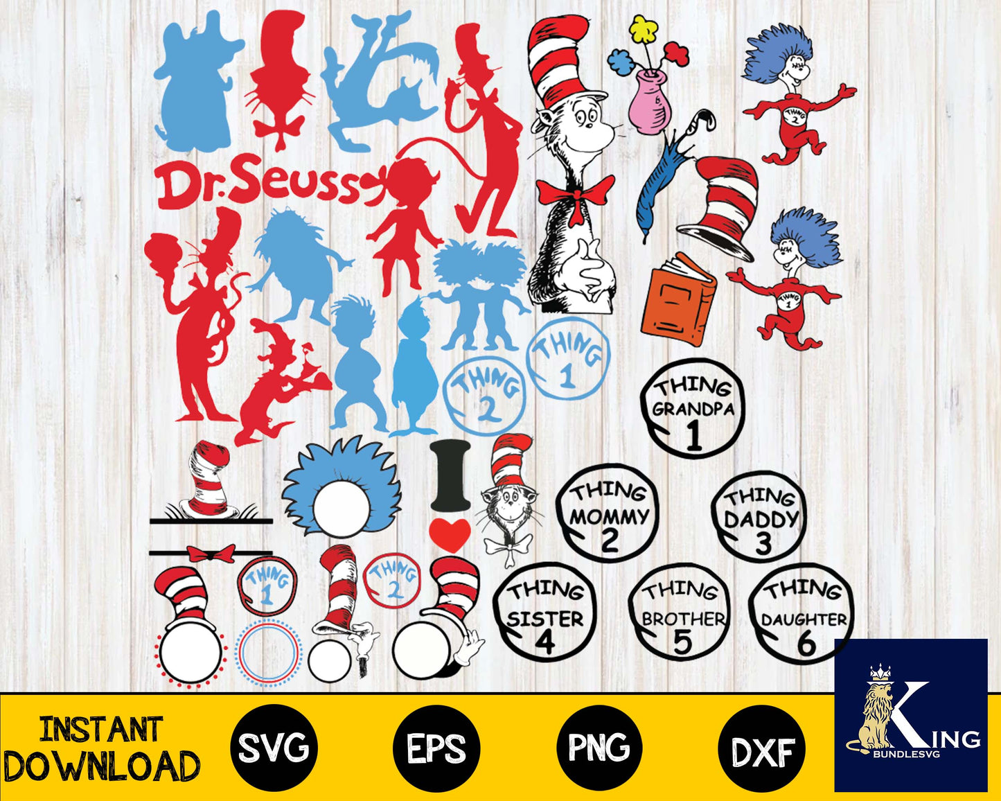 Dr seuss svg, Dr Seuss bundle svg, Dr seuss, Dr seuss png, one fish svg, two fish svg, Thing 1 svg,mega bundle dr seuss svg,bundle dr seuss for Cricut, Silhouette, digital, file cut
