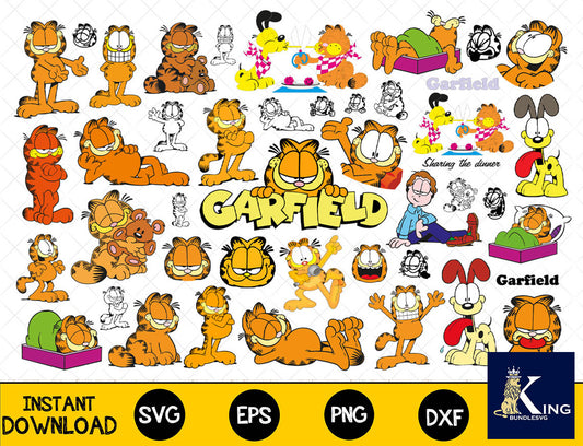 49+ file Garfield SVG Mega Bundle  svg eps png, for Cricut, Silhouette, digital, file cut