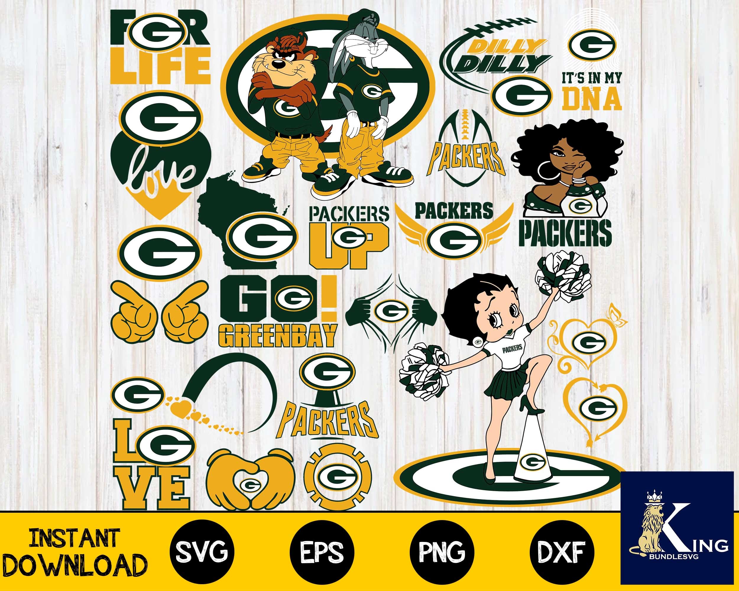 Green Bay Packers Logo Clipart Silhouette NFL