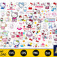 143+ file Hello Kitty SVG Mega Bundle  svg eps png, for Cricut, Silhouette, digital, file cut
