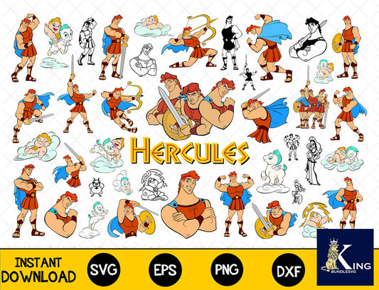 61+ file Hercules SVG Mega Bundle  svg eps png, for Cricut, Silhouette, digital, file cut