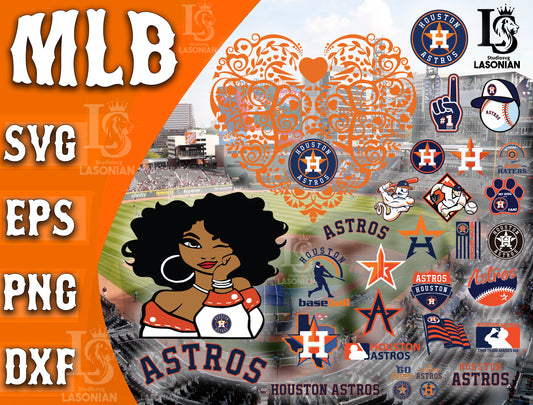 Houston-Astros svg dxf eps png, bundle MLB svg, for Cricut, Silhouette, digital, file cut