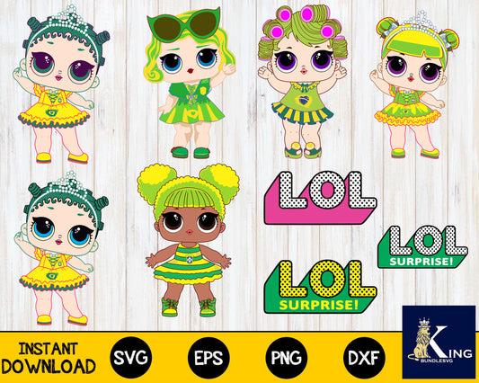 LOL COPA DO MUNDO svg ,lol dolls Bundle  svg eps dxf png, bundle lol dolls for Cricut, Silhouette, digital, file cut