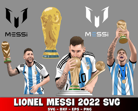 Lionel Messi PNG Bundle, Messi ART, Lionel Messi World Cup 2022 SVG EPS PNG DXF , for Cricut, Silhouette, digital download, file cut