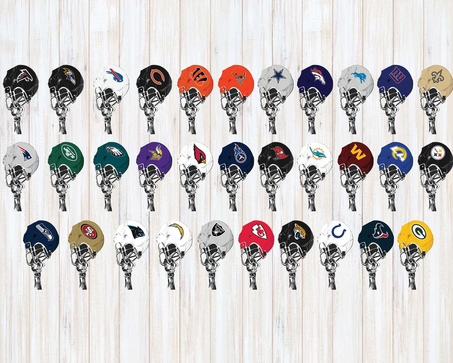 Bundle NFL hand helmet svg eps dxf png file,32 team nfl svg eps png, for Cricut, Silhouette, digital, file cut