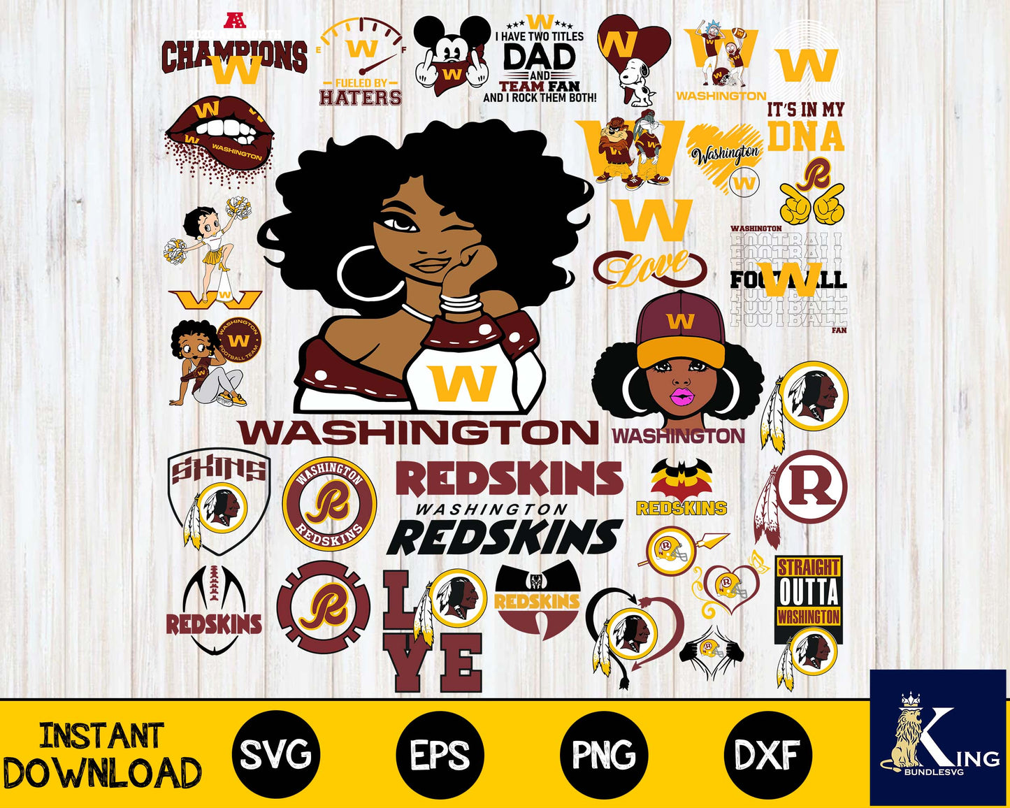 Bundle Washington Football Team, Washington Football Team Nfl, Bundle sport Digital Cut Files svg eps dxf png fileg, for Cricut, Silhouette, digital, file cut