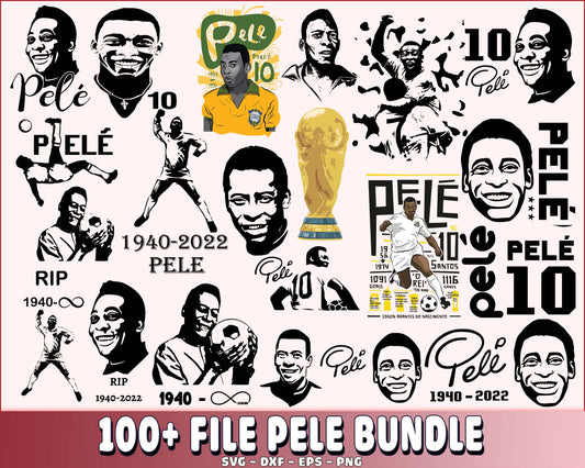 RIP Pele Brazil svg, 100+ file Pele Brazil svg, Rip Pele Digital, My Legend Style  SVG EPS PNG DXF , for Cricut, Silhouette, digital download, file cut