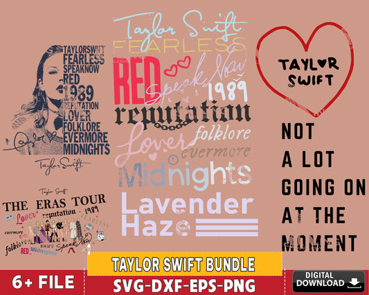 Taylor Swift bundle svg,taylor swiftie bundle SVG DXF EPS PNG, Taylor Swift Inspired Svg, Swiftie Svg, Swift Midnight svg, cricut, for Cricut, Silhouette, digital, file cut
