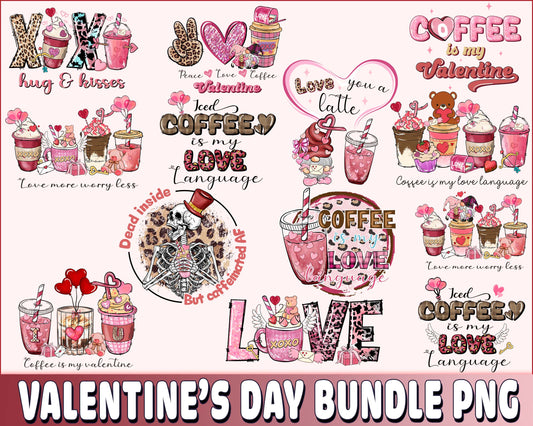 Valentines Day PNG, XoXo, Car, Coffe Valentine's day Sublimation, Valentines Day Sublimation bundle, Valentine Day love sublimation ,Valentine day PNG bundle , Silhouette, Digital download , Instant Download