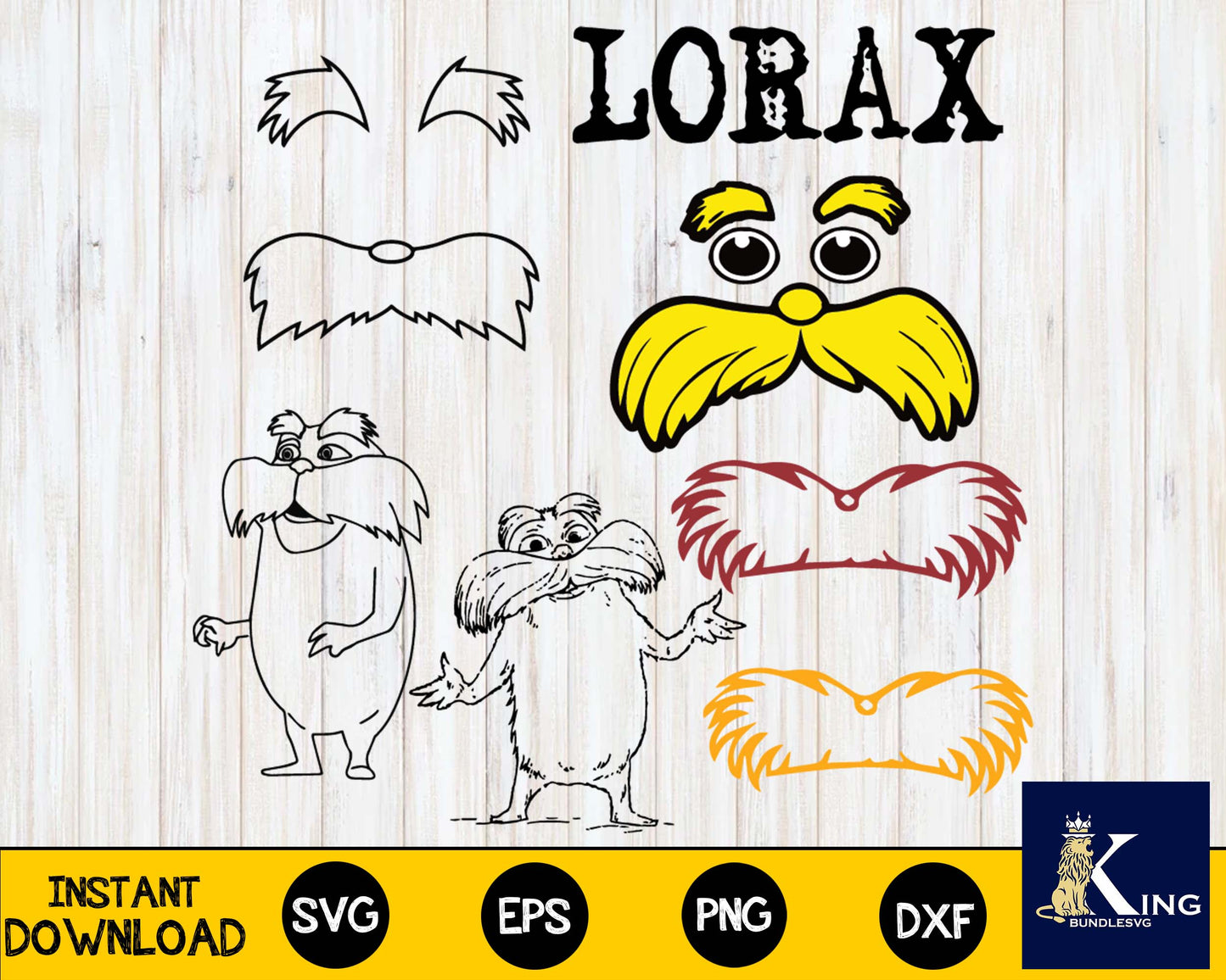 LORAX BUNDLE svg ,Lorax svg ,bundle Lorax for Cricut, Silhouette, digital, file cut
