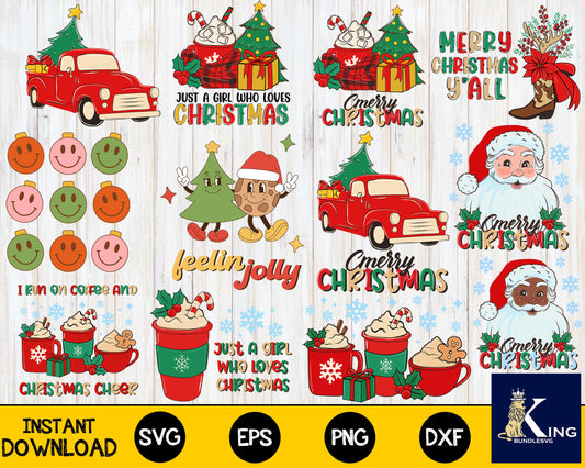 Bundle christmas SVG , Mega Christmast svg eps dxf png , for Cricut, Silhouette, digital, file cut
