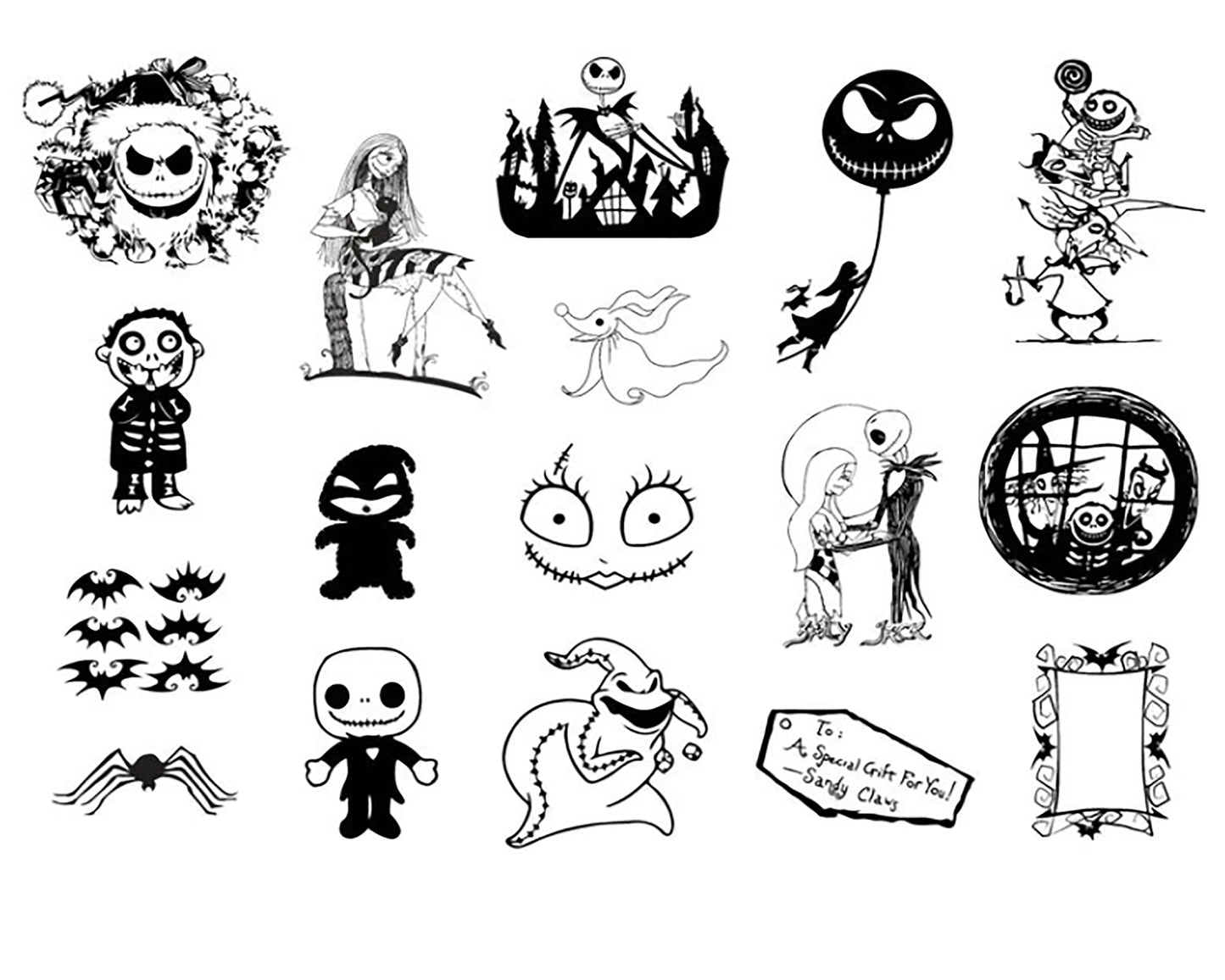1700+ Nightmare Before Christmas SVG Mega Bundle svg eps png, for Cricut, Silhouette, digital, file cut