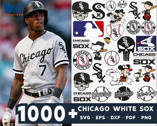 Chicago White Sox Bundle svg,1000+ files Chicago White Sox svg eps png, for Cricut, Silhouette, digital, file cut
