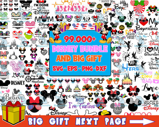 Disney Bundle svg, 99.000+ files Disney svg eps png, for Cricut, Silhouette, digital, file cut