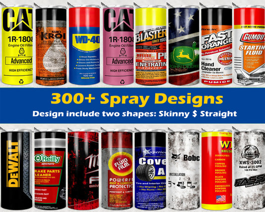 300+ Spray Tumbler  Designs Bundle PNG High Quality, Designs 20 oz sublimation, Bundle Design Template for Sublimation