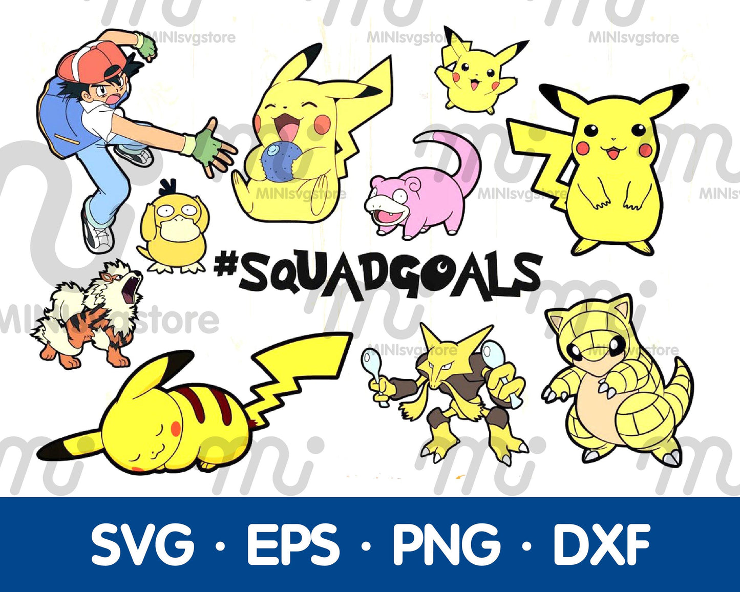 100+ file pokemon SVG Mega Bundle  svg eps png, for Cricut, Silhouette, digital, file cut