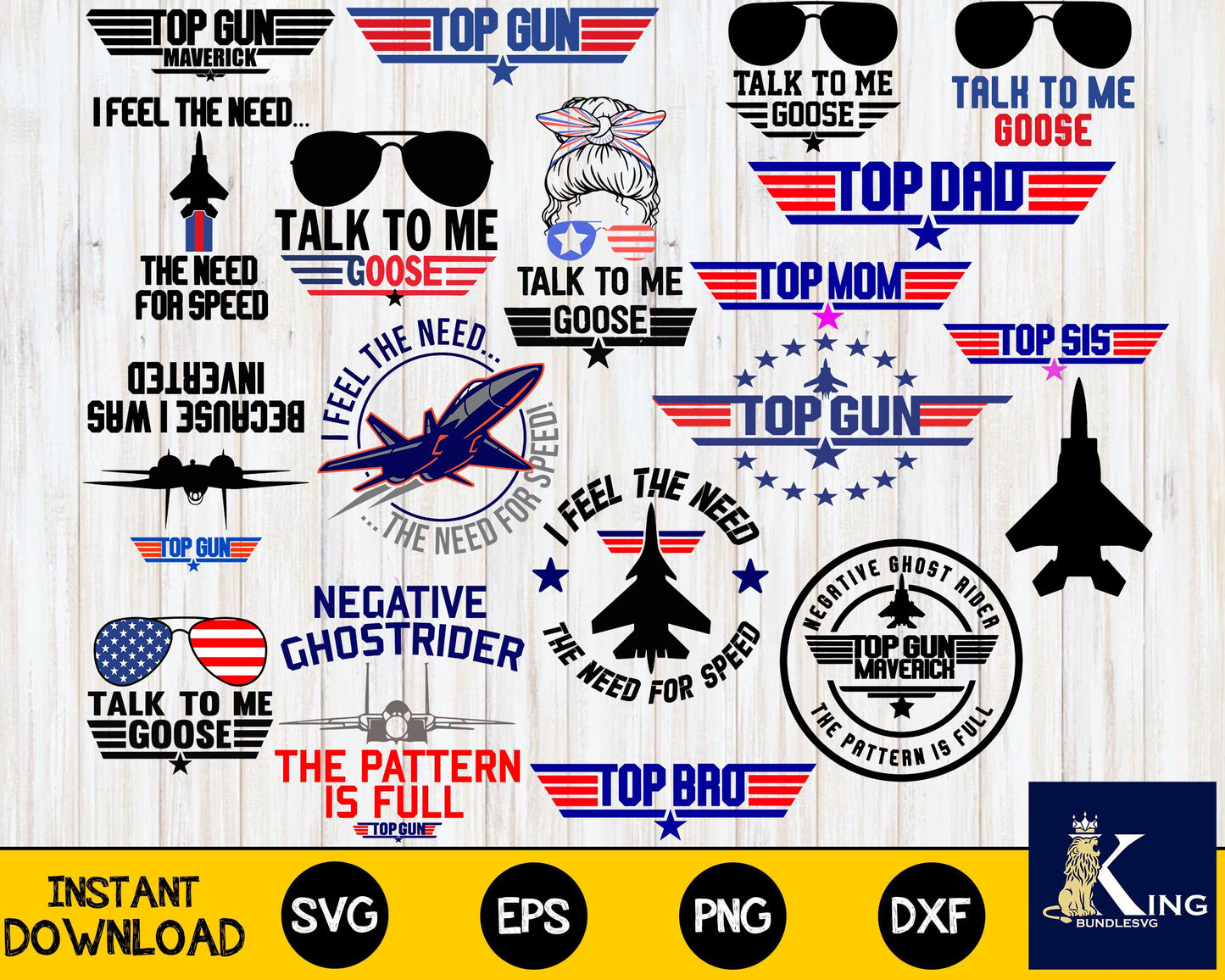 Top Gun SVG Bundle, Need For Speed, Talk To Me Goose, Maverick SVG,Top Gun movie svg, ,Top Gun Bundle SVG,Mega Bundle Top Gun svg dxf eps png, for Cricut, Silhouette, digital, file cut