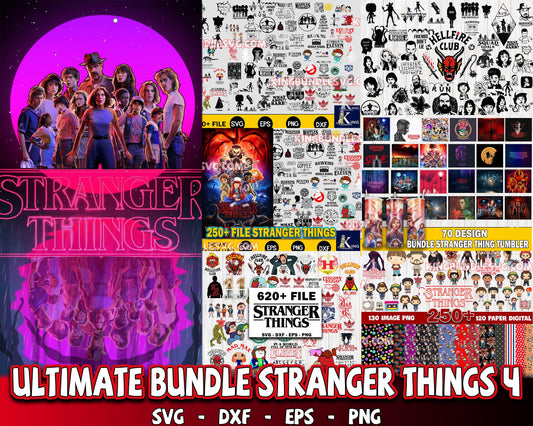 ultimate stranger things bundle svg,bundle Hellfire Club svg ,,Mega Bundle Stranger Things svg dxf eps png, for Cricut, Silhouette, digital, file cut