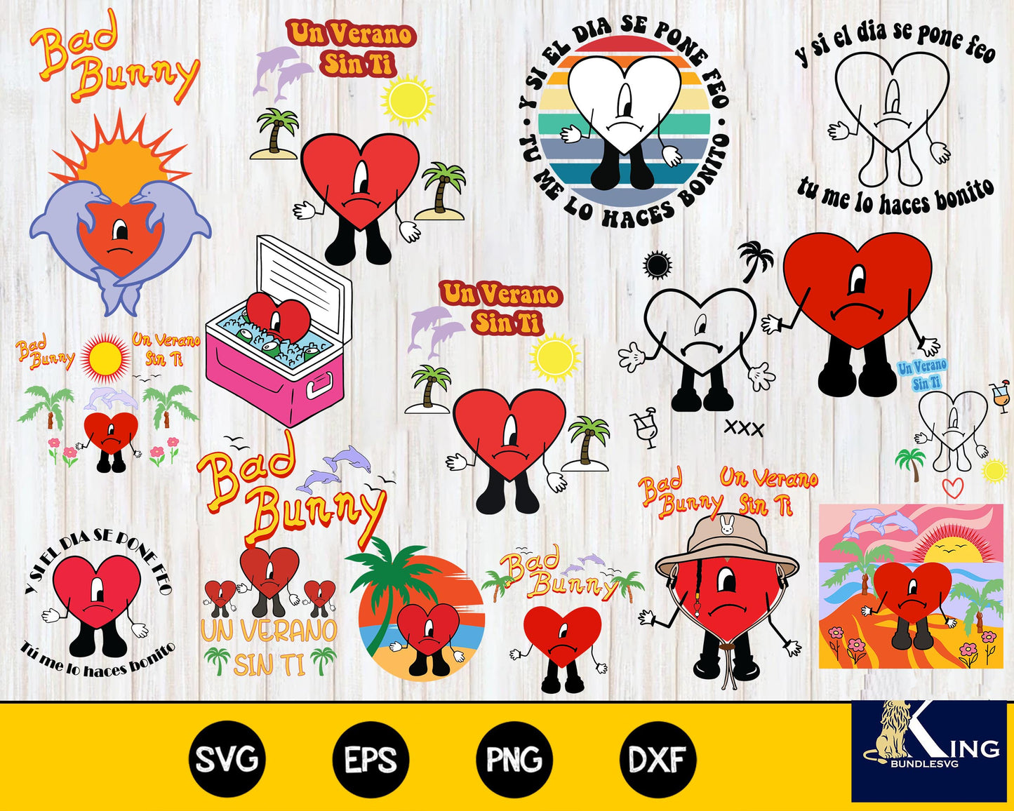 verano sin ti svg ,Bad Bunny Svg Baby benito Svg , verano sin ti Mega Bundle svg eps png, for Cricut, Silhouette, digital, file cut