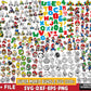 1200+ file Super mario bundle svg eps png dxf , for Cricut, Silhouette, digital, file cut