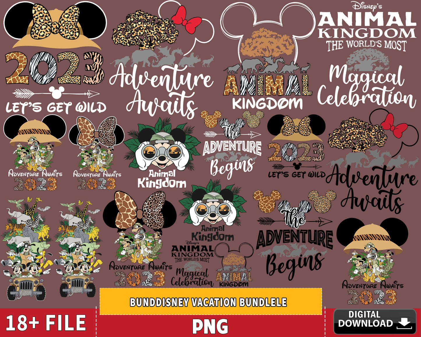 Disney vacation png , 18+ file Disney vacation bundle PNG , for Cricut, Silhouette, Digital Download