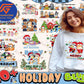 20+ Christmas Cartoon Shirt Design Png Bundle, Blue Dog Family Holiday Png, Christmas Cartoon Png Bundle, for Cricut, Silhouette, digital, file cut