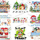 20+ Christmas Cartoon Shirt Design Png Bundle, Blue Dog Family Holiday Png, Christmas Cartoon Png Bundle, for Cricut, Silhouette, digital, file cut