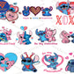 20 file Stitch & Angel Valentine Png Bundle, Stitch valentine bundle Png, Digital download , Instant Download