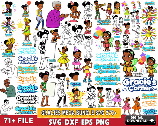 GRACIES  Bundle svg, 270+ file GRACIES mega bundle svg eps png dxf , for Cricut, Silhouette, digital, file cut