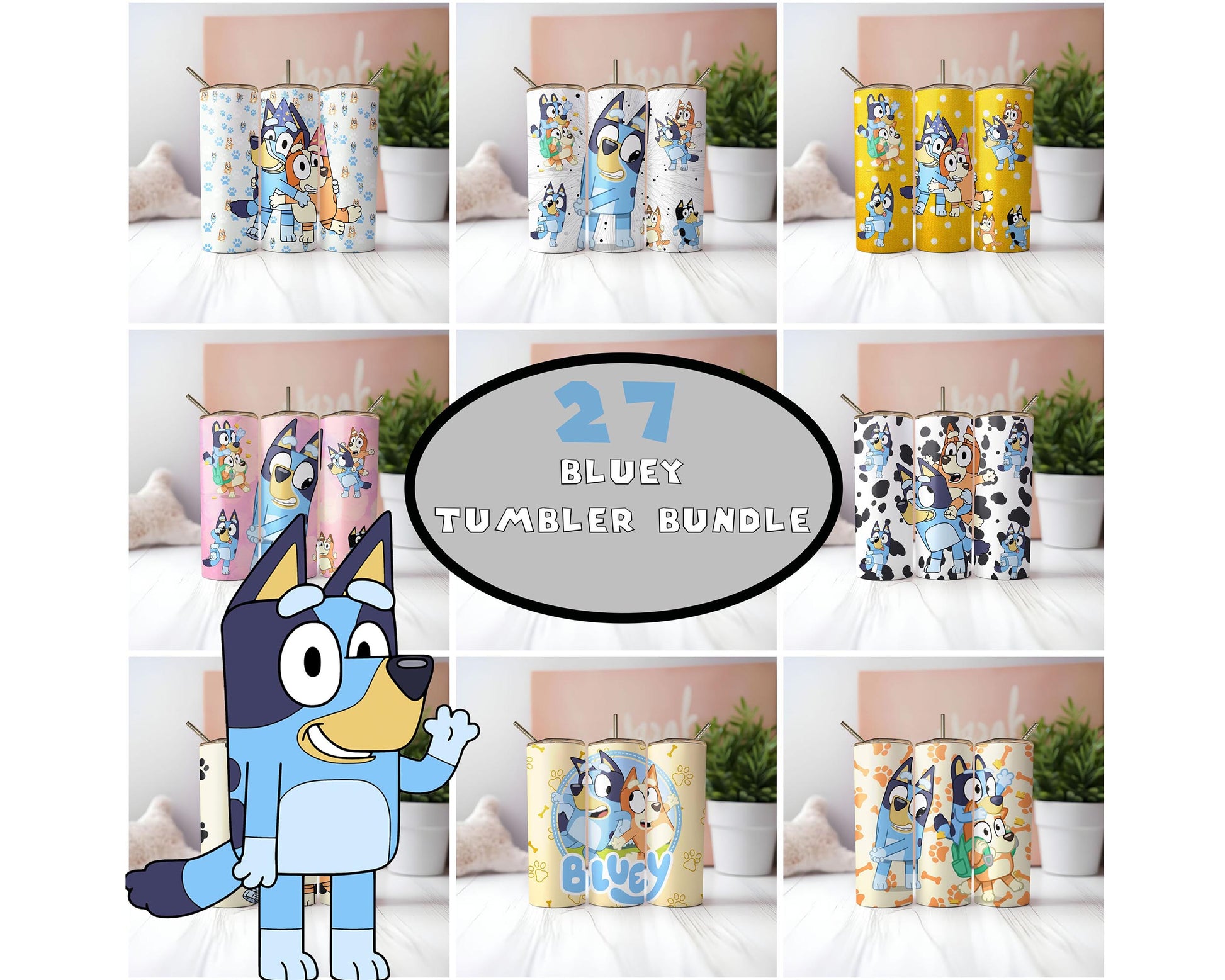 Bluey Glass Can, Bluey Cup, Bluey Tumbler, Bingo Cup, Bluey PNG, Bluey