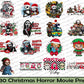 30 Christmas Horror Nightmare Movie Png Bundle, Silhouette, digital , Instant Download