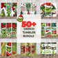 50+ The Grinch Christmas Tumbler Wrap Bundle PNG, Grinch Christmas Tumbler Wrap Silhouette, Digital Download , Instant Download