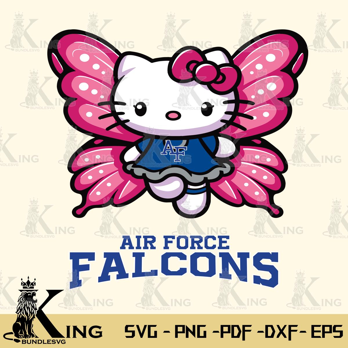 Air Force Falcons Hello Kitty Dreamscape Svg Eps Dxf Png File, Digital Download