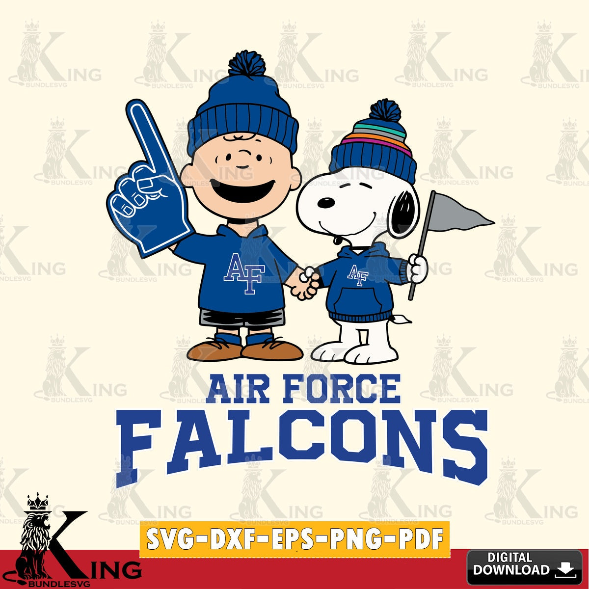 Air Force Falcons Peanuts Fan Gear SVG, Cricut, Cut file  , Digital Download , Instant Download, Peanuts svg, NCAA svg, Football svg, Sport svg
