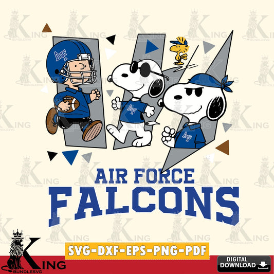 Air Force Falcons Peanuts Joe Cool SVG, Cricut, Cut file  , Digital Download , Instant Download, Peanuts svg, NCAA svg, Football svg, Sport svg