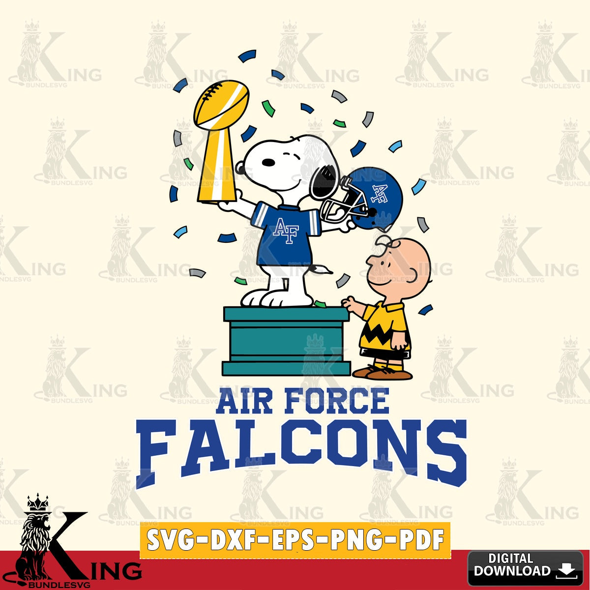 Air Force Falcons Peanuts Winner SVG, Cricut, Cut file  , Digital Download , Instant Download, Peanuts svg, NCAA svg, Football svg, Sport svg