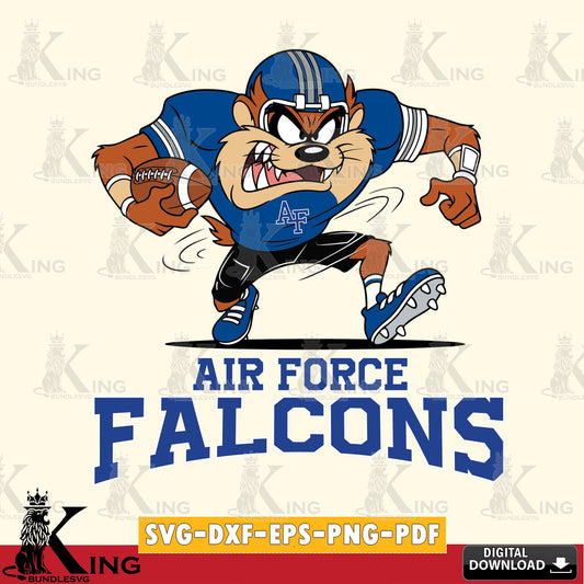 Air Force Falcons Taz Football Helmet SVG file, Cut file  , Digital Download , Instant Download, Taz svg, NCAA svg