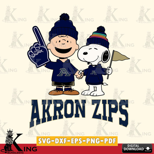 Akron Zips Peanuts Fan Gear SVG, Cricut, Cut file  , Digital Download , Instant Download, Peanuts svg, NCAA svg, Football svg, Sport svg