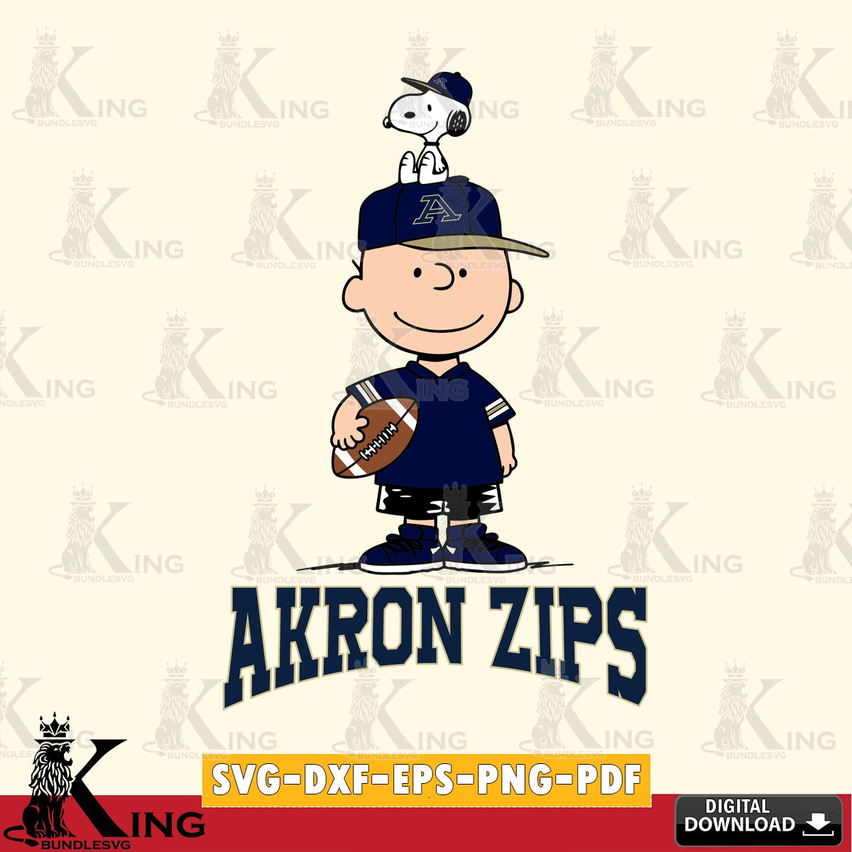 Akron Zips Peanuts Football Rugby SVG, Cricut, Cut file  , Digital Download , Instant Download, Peanuts svg, NCAA svg, Football svg, Sport svg