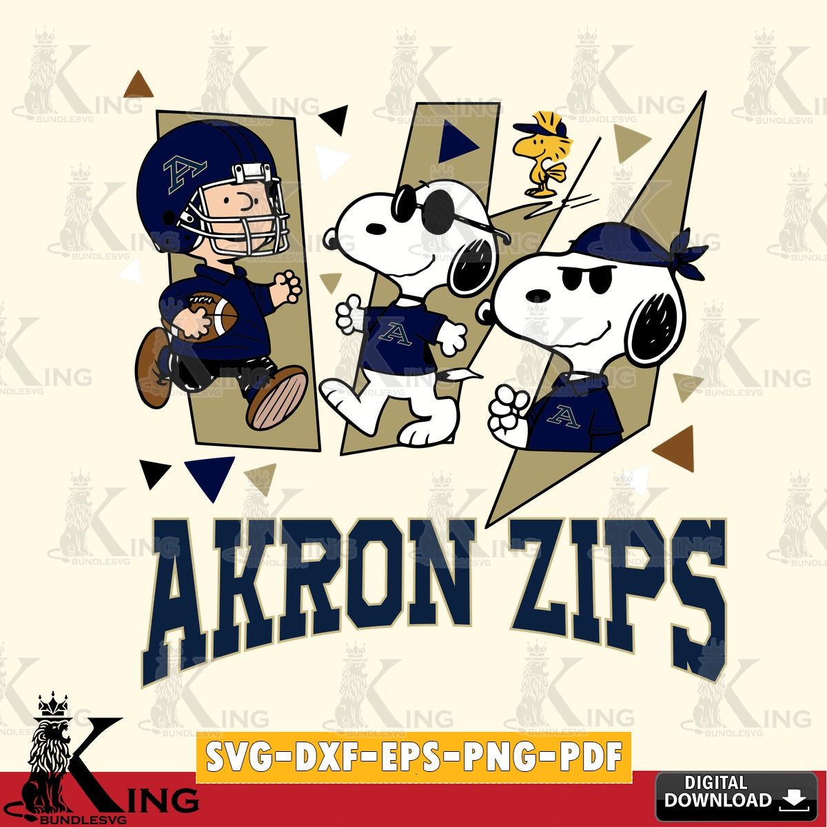 Akron Zips Peanuts Joe Cool SVG, Cricut, Cut file  , Digital Download , Instant Download, Peanuts svg, NCAA svg, Football svg, Sport svg