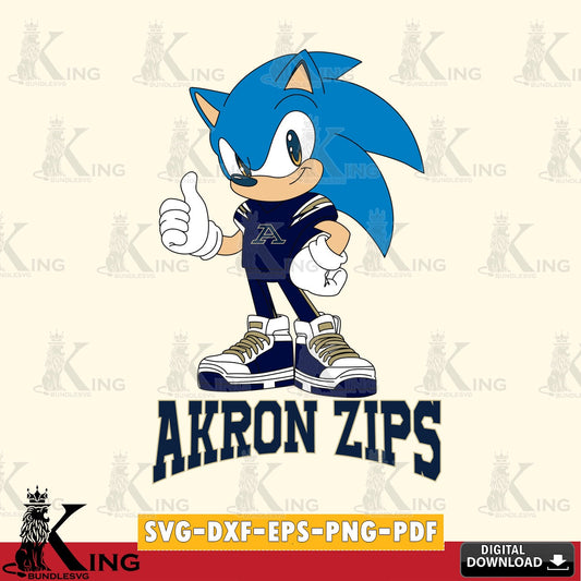 Akron Zips Sonic Like Football SVG file, Vector , Digital Download , PDF File , Instant Download